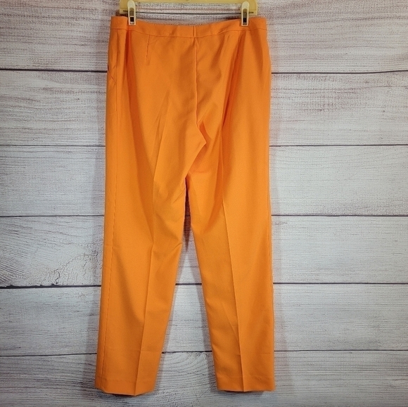 MID-RISE Straight Leg Dress Pants with Pockets Orange Size 8 - Picture 2 of 3